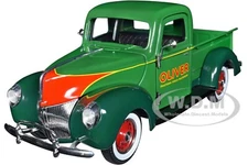 1940 FORD PICKUP TRUCK "OLIVER" TWO-TONE GREEN 1/25 DIECAST BY SPECCAST SCT915