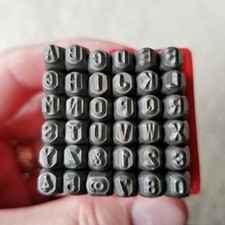 36 Piece 1/8" Steel Letter  Number Stamping Set Metal Stamps Alphabet Numerals