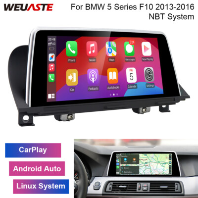 Car Linux Screen 10.25'' Wifi Wireless Carplay For BMW 5 Series F10 2013-16 NBT