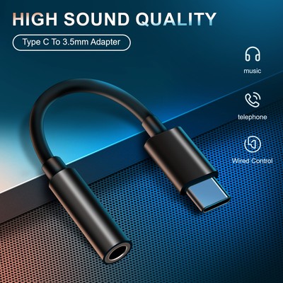 USB-C Type C to 3.5mm Aux Jack Earphone Adapter For Google Pixel 8 7 6 Pro 7a 5