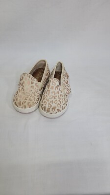 Gold Cheetah Print 340516 Girls Tom's Shoes Size 6 | eBay