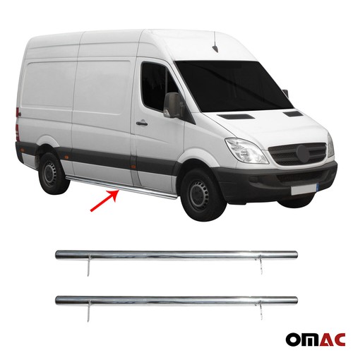 Side Nerf Bars S.Steel 2Pcs For Dodge Mercedes Sprinter W906 20072018 eBay