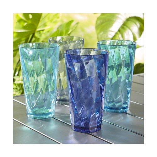 Set di 8 bicchieri in plastica US Acrylic Optix 20 once bicchieri da acqua - Foto 2 di 9