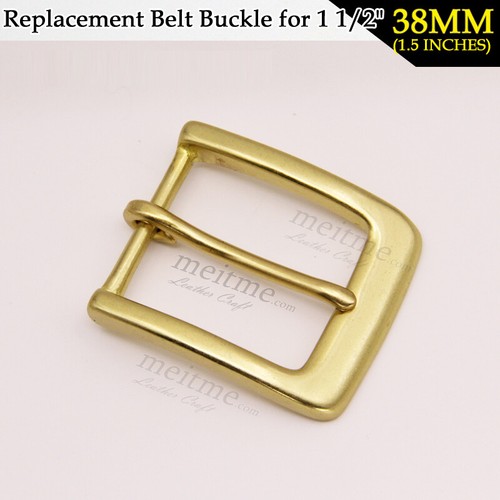1.5" Solid Brass Belt Buckle Keeper Replacement Single Buckle Belt Loop 38mm lot - Picture 8 of 12