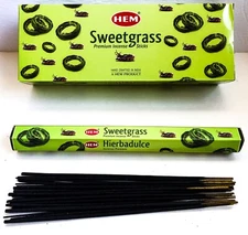Hem Sweet Grass Incense Sticks - Aromatherapy - Pick 20-40-80-100-120-160-200