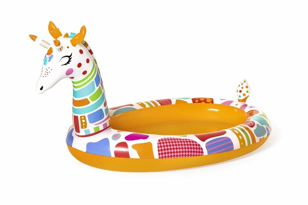 Bestway Planschbecken Giraffe 266X157X127Cm 220L Kinderpool Mit Wassersprinkler-image