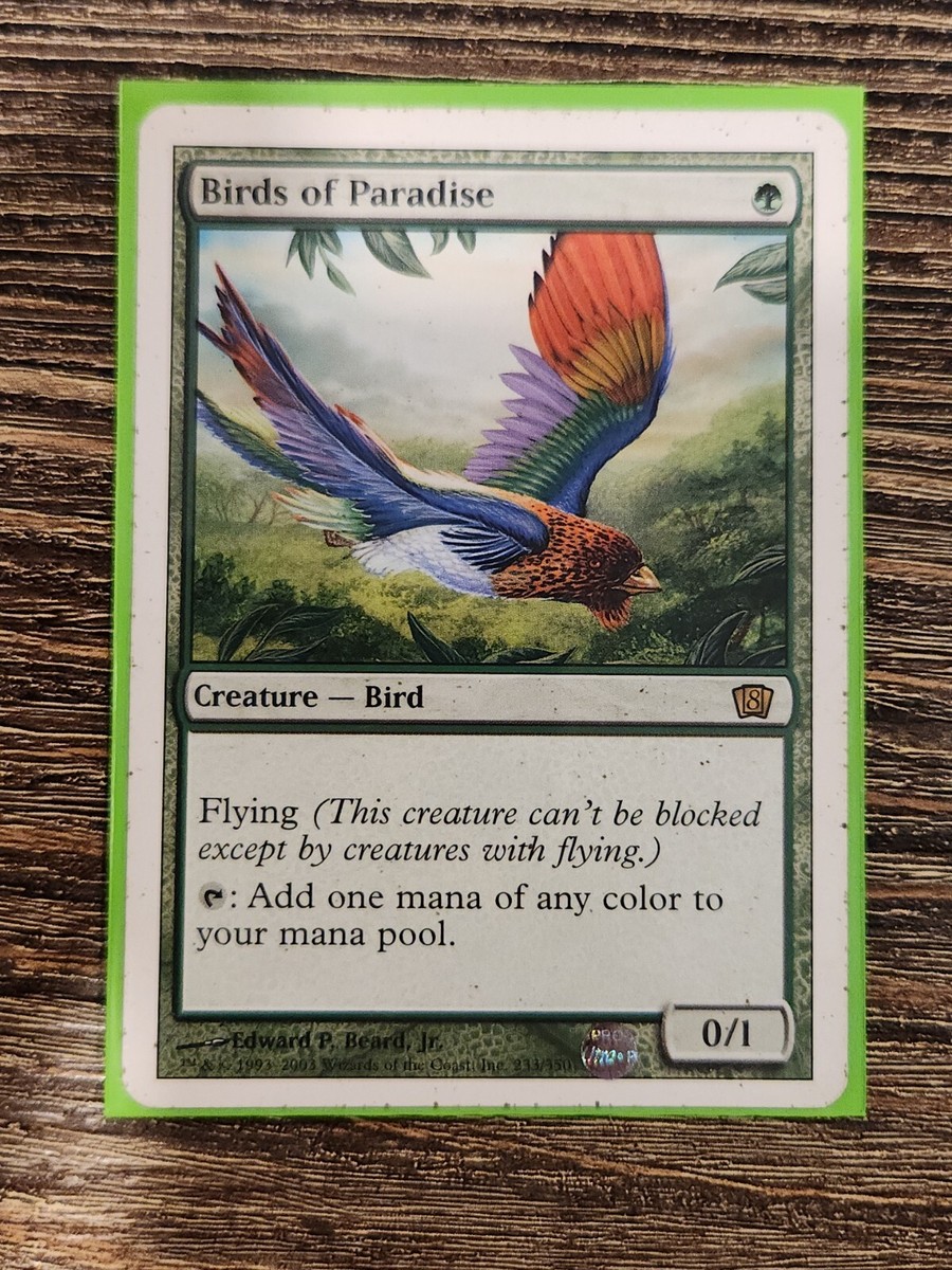 MTG Birds of Paradise Eighth Edition HP | eBay