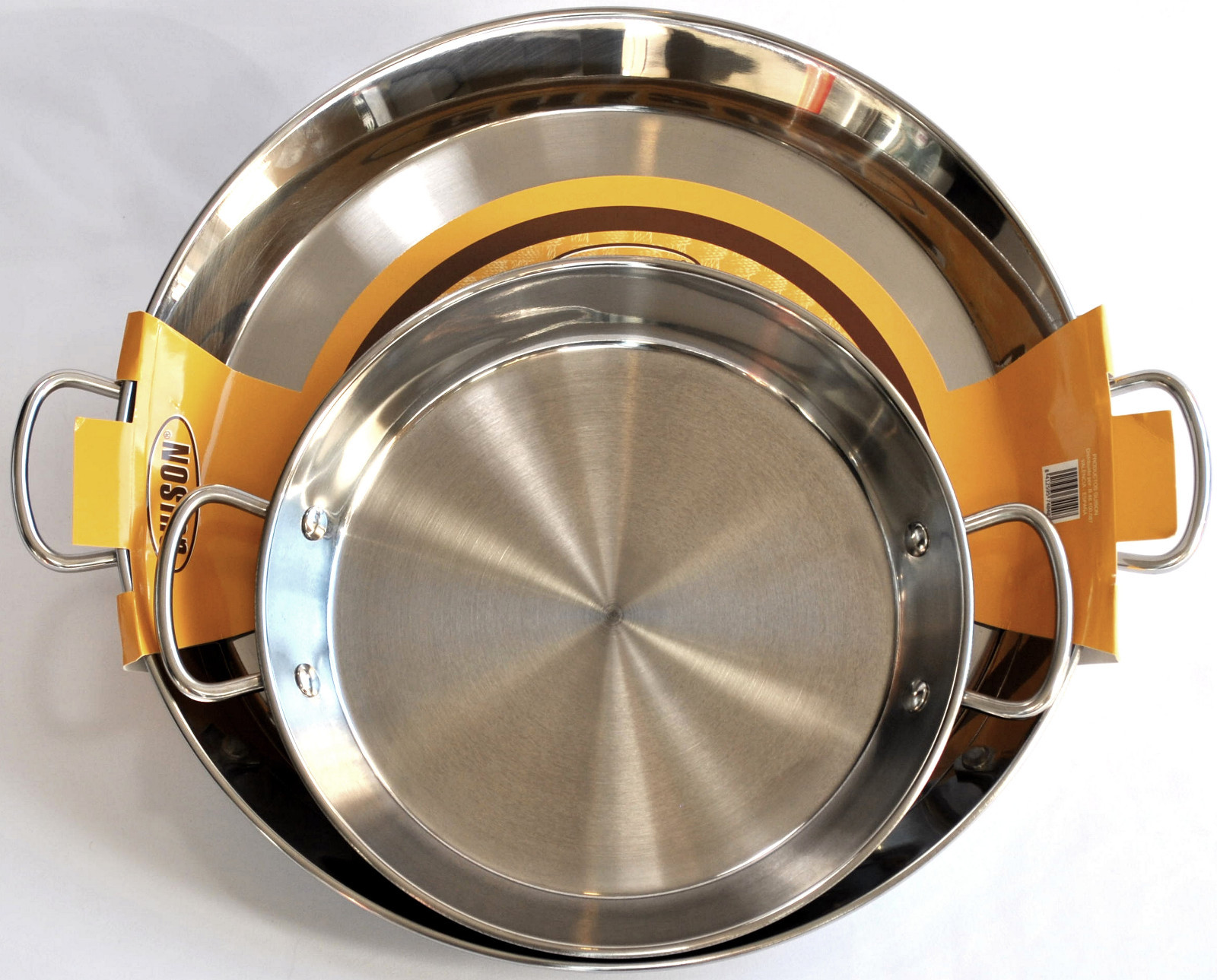 Induction Paella Pan 28cm 50cm Vitroceramic Stainless Steel Paella
