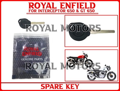 Genuine Royal Enfield SPARE KEY For Interceptor 650 & GT 650 - Express Shipping