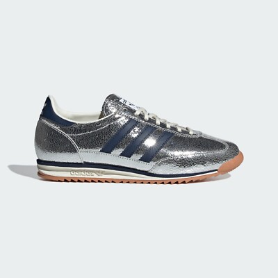 靴 adidas SL72 OG W Adidas W SL 72 OG Sneakers Original Shoes Silver Metallic/Navy