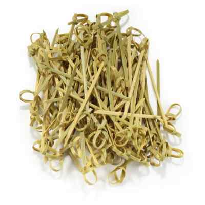 Comfy Package Bamboo Knot Picks - 4.75 Inch Cocktail Picks, Appetize
