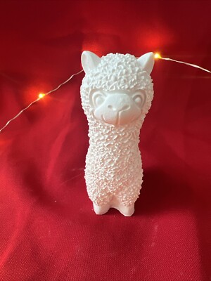 LAMA Alpaka weiß Deko Figur  Tier Keramik handmade WOW Natur modern living
