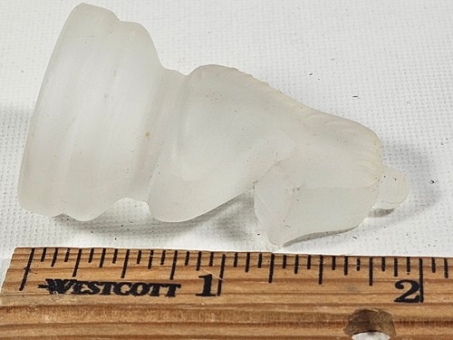 Frosted Glass Knight Chess Replacement Piece Tabletop Strategy Board Game - Picture 4 of 4