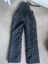 Vintage Montagne Blanche Sportswear Ski Salopettes Black Size Medium Trousers