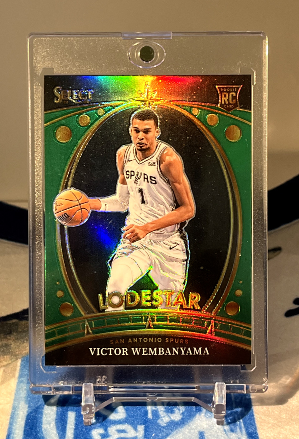 2023-24 Select Lodestars Green Prizm Victor Wembanyama ROOKIE CARD Gem-Mint RC