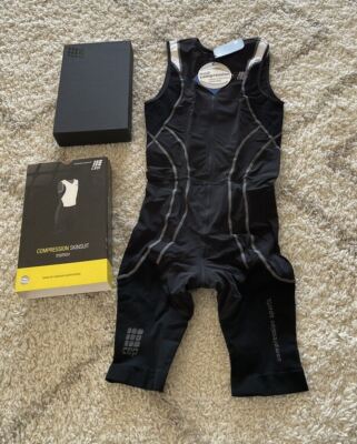 NEW - CEP Compression Triathlon Skinsuit W1225 Mens Size II (S) W1225C2000 Black