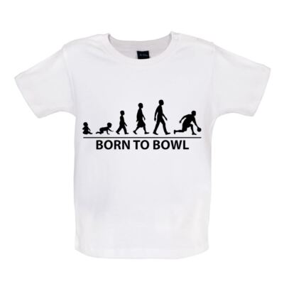 Born To Bowl - Baby T-Shirt / Babygrow - Bowling Ten Pin 10 Strike Ball Party