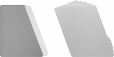 30 7" Record Bin Index Divider Cards - Sloped 7"x8.5" - White HEAVY DUTY 30mil