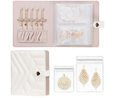 Portagioie da Viaggio Donna a Libro – 18 Scomparti Anti-Ossidazione, Custodia Gi