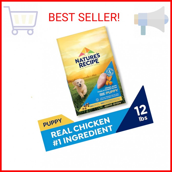 Nature&prime;s Recipe Grain Free Puppy Chicken, Sweet Potato & Pumpkin Recipe Dry Dog 