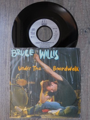 Vinyl 7'' Single - BRUCE WILLIS /Under The Boardwalk - Jackpot (Bruno's Bop) 1987
