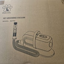 Pet Vacuum Dog Grooming Kit 6-In-1 2.2L Dust Cup Hair Remover Tool Clipper Combo