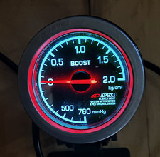 Apexi El System 60mm Mechanical Boost Gauge Cyan El Light Black R32 S15 Rx7 Jdm