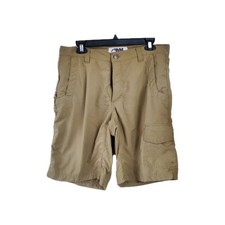 Mountain Khaki Męskie szorty Rozmiar 35x11 Quick Dry Nylon Oliwkowo-zielone siatkowe kieszenie