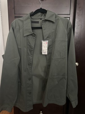 Uniqlo Men's Washed Jersey Work Jacket Size M