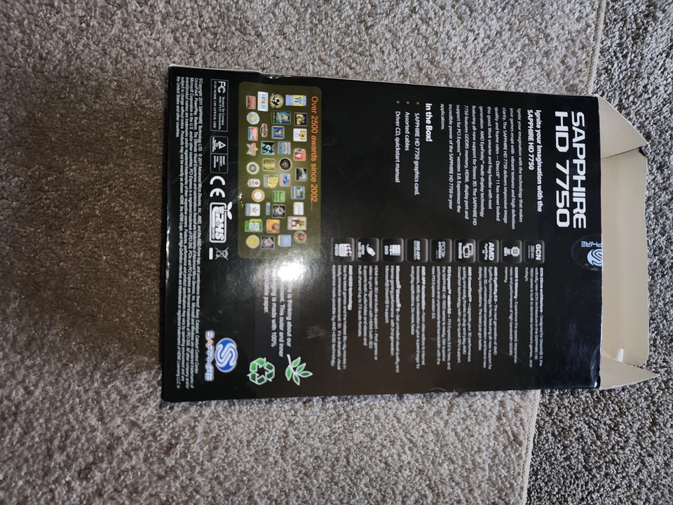 Sapphire AMD Radeon HD 7750 1GB DDR5 PCI-E Low Profile - Complete in box "unused - Image 4 of 4