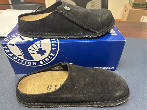 Birkenstock Zermatt Premium Suede Womens Size 7/EU 38 Narrow Black Shoes NIB - Foto 3 di 11