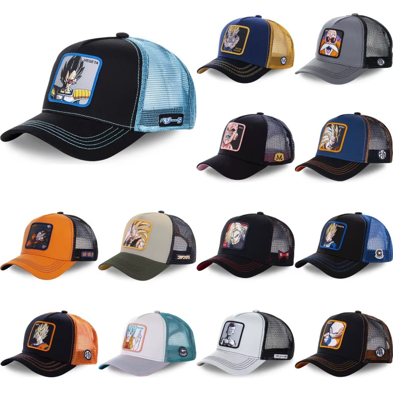 Anime Manga Dragon Ball Z Cartoon Mesh Summer Adult Boys Baseball Cap Hat