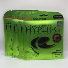 4 Pack Solinco Hyper-G Soft Tennis String 17G 1.20mm 160 Ft Total Green NEW