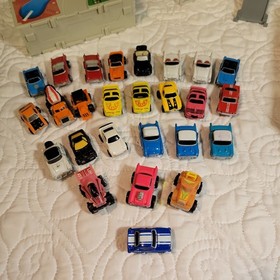 Vintage Galoob Micro Machines Lot 26 Cars 1986 1987 + 100% COMPLETE Car Wash set