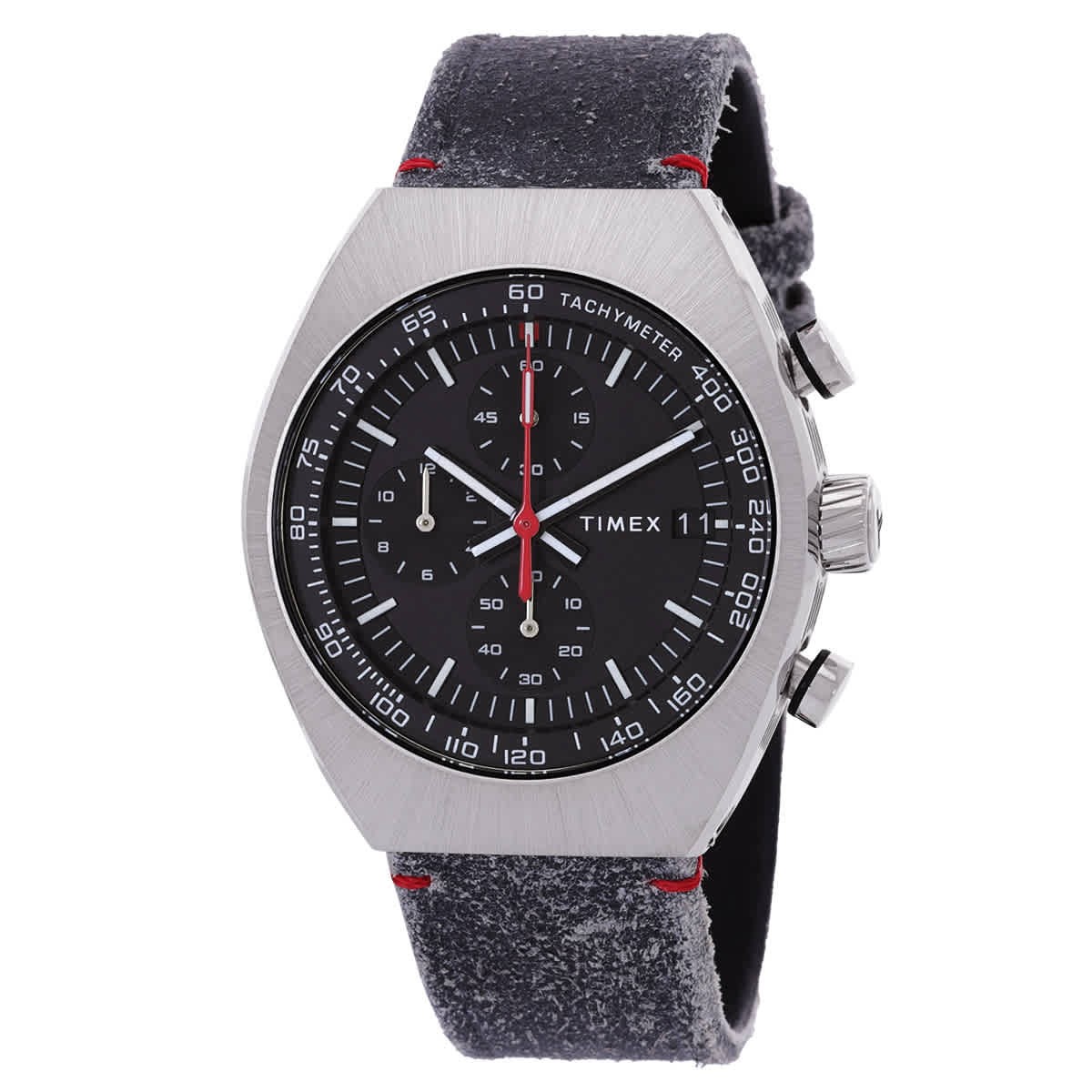 Timex Legacy Tonneau Chronograph Quartz Black Dial Men's Watch TW2W50000