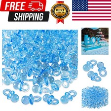 Mini Acrylic Baby Pacifiers for Baby Shower Decorations, Table Scatter, Party...
