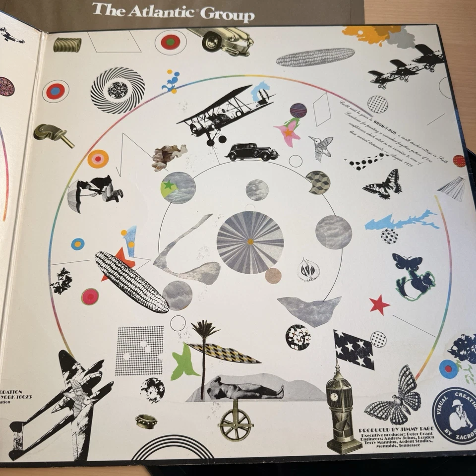 LED ZEPPELIN III 1970s US Pressing Vinyl LP Record Complete Working Wheel! Nice - Image 4 of 4