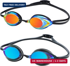 Swim Goggles, Swimming Goggles 2 Pack Anti Fog UV Protection No Leaking for Adul