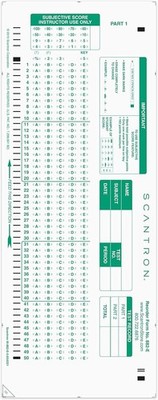 Official Scantron Brand 882-E Answer Sheet. (25 Pack) 25 Pack 