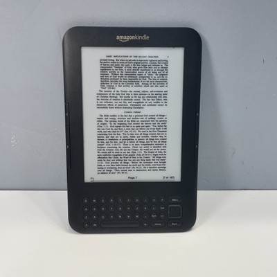 Amazon Kindle Keyboard 3rd Gen D00901, Tested And Working 