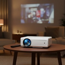 2025 Upgraded Mini Projector - Full HD 1080P, 200-Inch Home Theater Experience