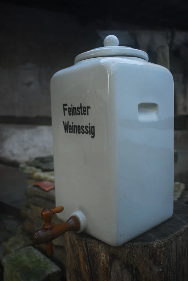 Antiker Essigbehälter Essigfass mit Auslauf Top Zustand - Bild 3 von 4