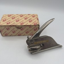 Vintage Stamp Embosser Official Pocket Seal Notary Seal Ohio