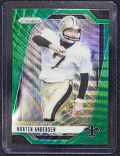2024 Panini Prizm #211 Morten Andersen Green Wave Saints
