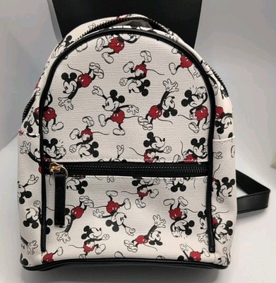Disney Bioworld Mickey Mouse Mini Backpack  All Over Print Faux leather Compact