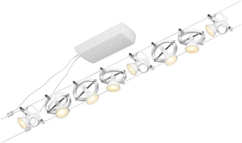944.92 Paulmann Système Cardan Max 8x 7,5W GU5,3 Blanc 230/12V 60VA Sans Lm - Photo 3/3