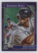 2021 Donruss Optic Diamond Kings Green Dragon Prizm 45/88 Rafael Devers #5 03j5