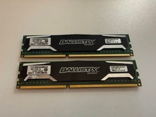 Lot of 2 Crucial Ballistix Sport 8GB DDR3L 16...