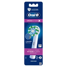 Oral-B CrossAction Electric Toothbrush Replacement Brush Heads Refills 3ct