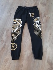 Ecko Unltd MMA Mens Size Medium Fleece Jogger Sweat Pants Black Drawstring Y2K